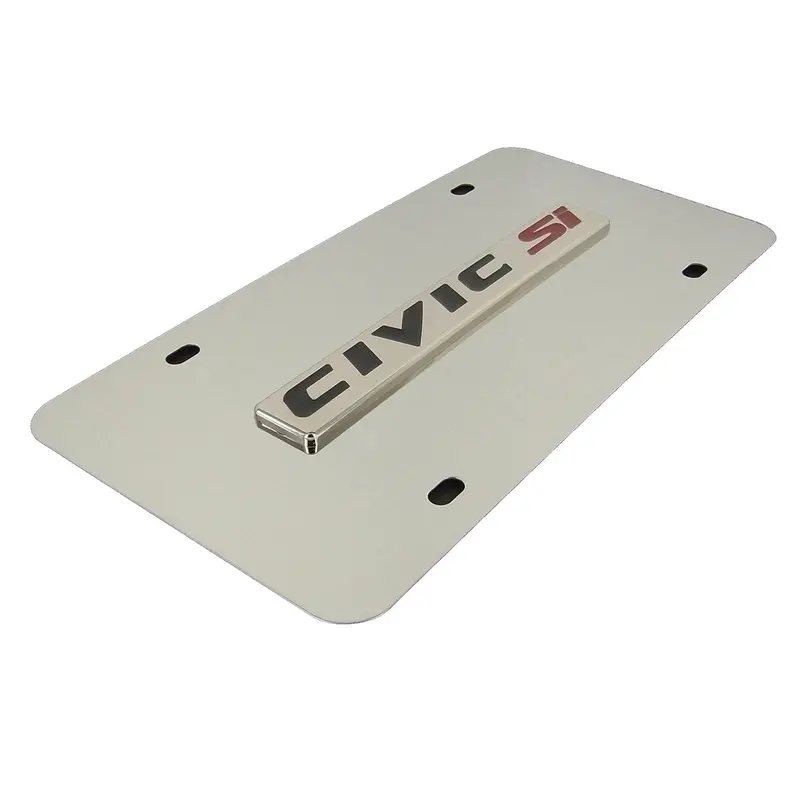 Honda Civic Si License Plate (Chrome) 2