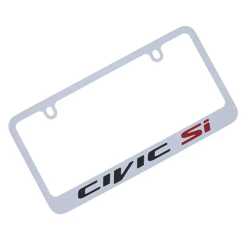 Honda Civic Si License Plate Frame (Chrome) 1