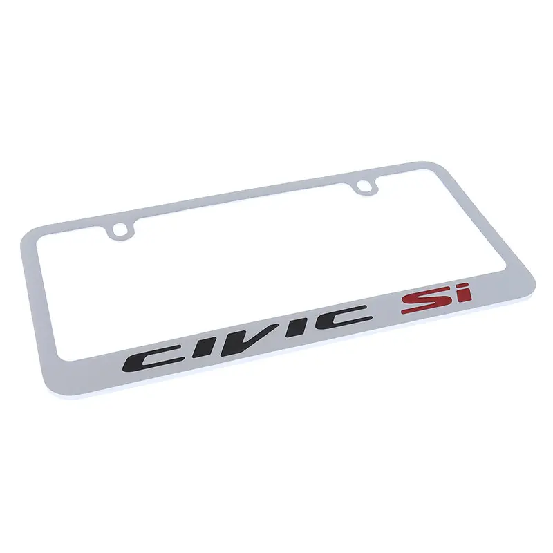 Honda Civic Si License Plate Frame (Chrome) 2