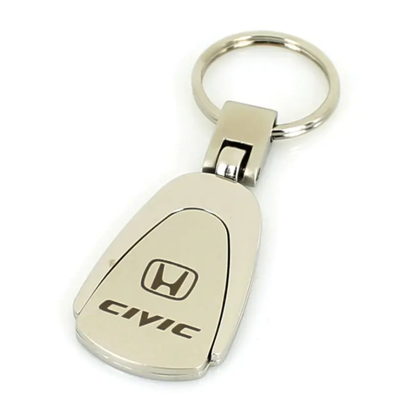 Honda Civic Tear Trop Keychain (Chrome) 1