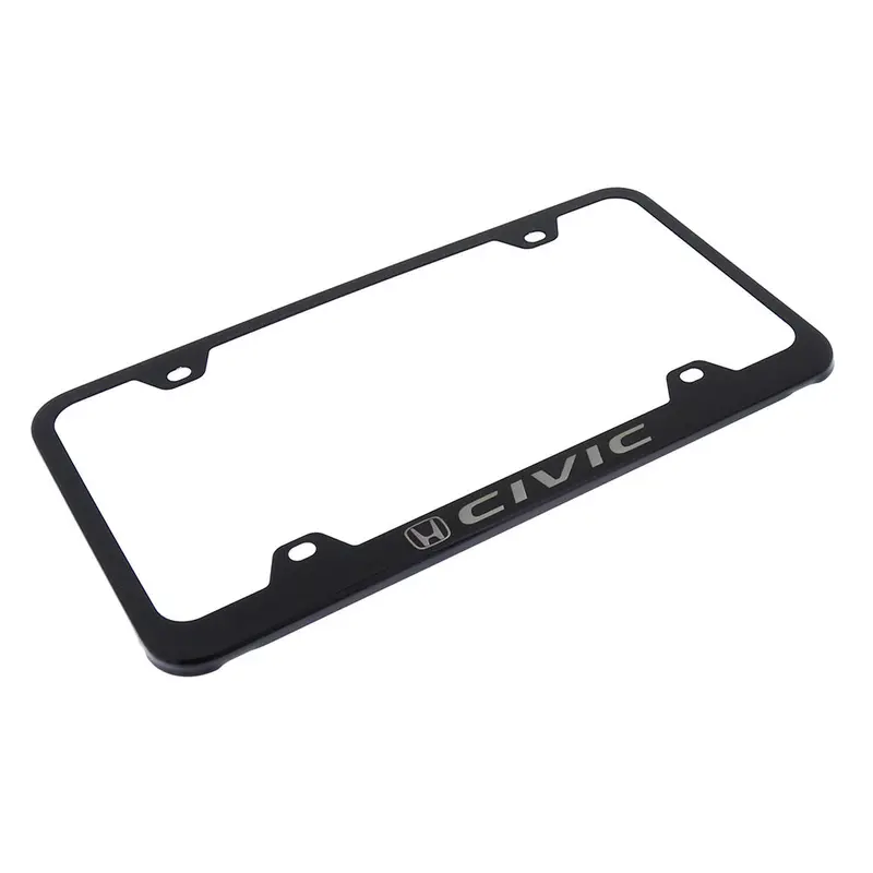 Honda Civic Wide Body License Plate Frame (Black) 2