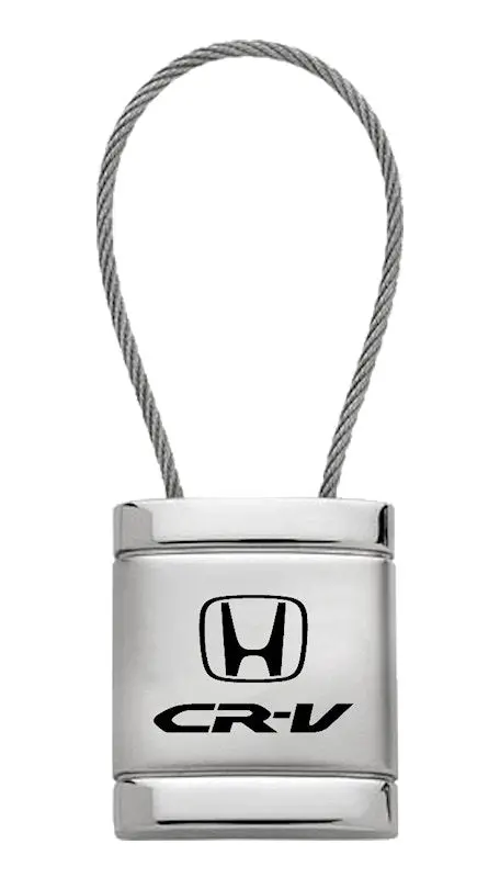 Honda Cr-V Satin Cable Keychain (Chrome) 1