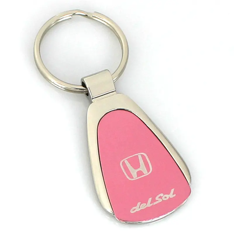Honda Del Sol Tear Drop Key Ring (Pink) 1