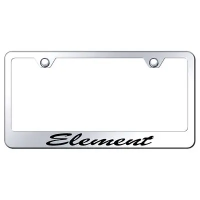 Honda Element Laser Etched Script Stainless Steel License Plate Frame (Chrome) 1