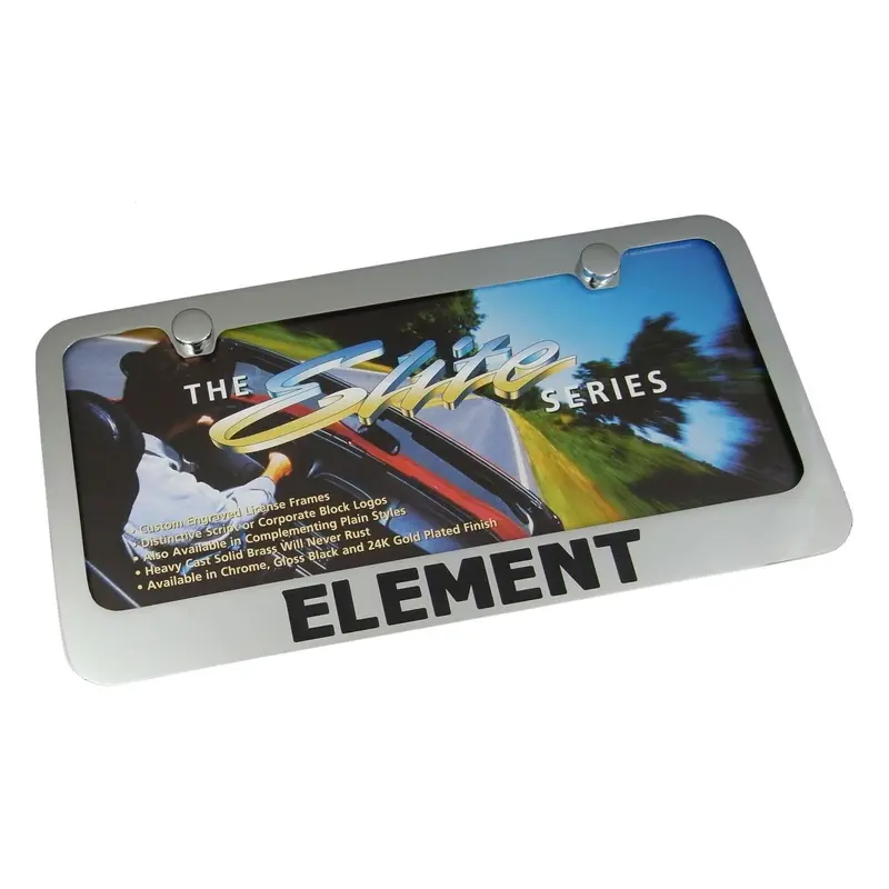 Honda Element License Plate Frame (Chrome) 1