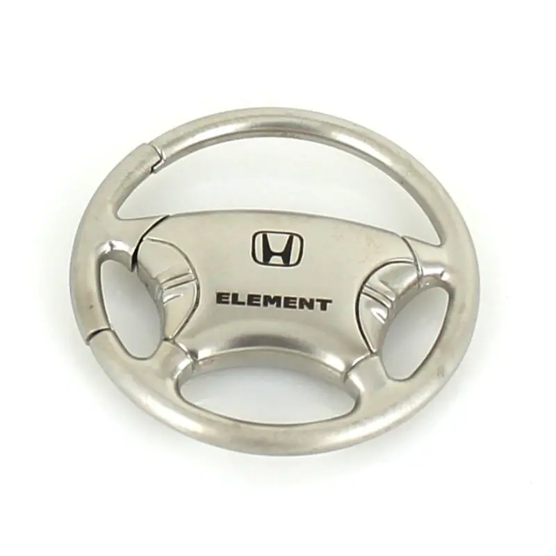 Honda Element Steering Wheel Keychain (Chrome) 1