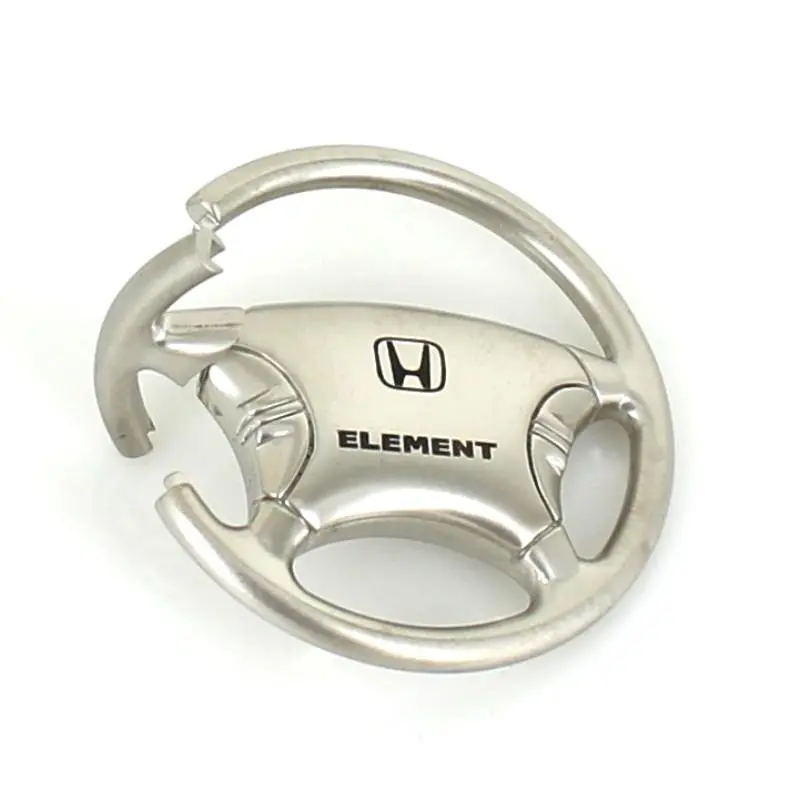 Honda Element Steering Wheel Keychain (Chrome) 2