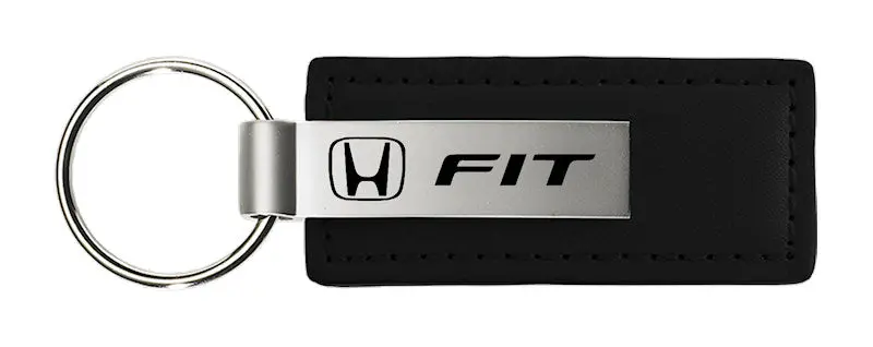 Honda Fit Leather Keychain (Black) 1