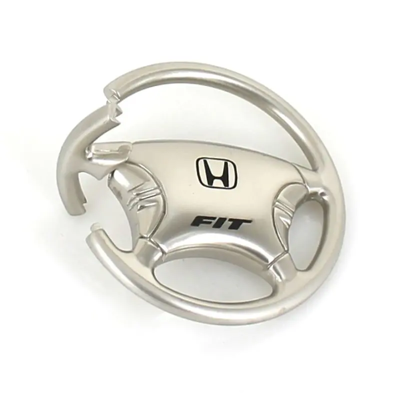 Honda Fit Steering Wheel Keychain (Chrome) 2