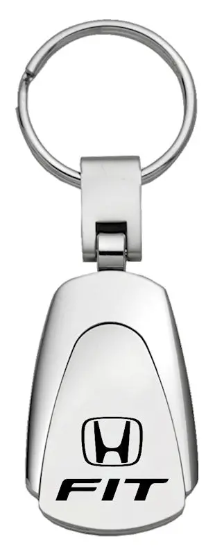 Honda Fit Tear Drop Keychain (Chrome) 1