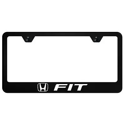 Honda Fit Uv Print Polycarbonate License Plate Frame (Black) 1