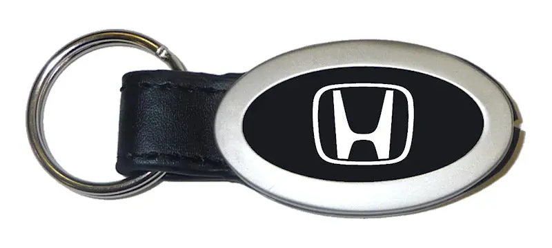 Honda H Only Oval Key Chain (Black) 1