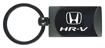 Honda Hr-V Two-Tone Rectangular Key Chain (Gun Metal) 1