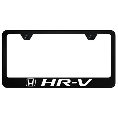 Honda Hr-V Uv Print Polycarbonate License Plate Frame (Black) 1