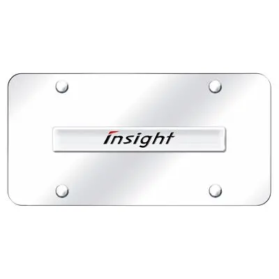 Honda Insight Name License Plate (Chrome On Mirrored) 1
