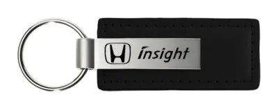 Honda Insight Rectangular Leather Key Chain (Black) 1