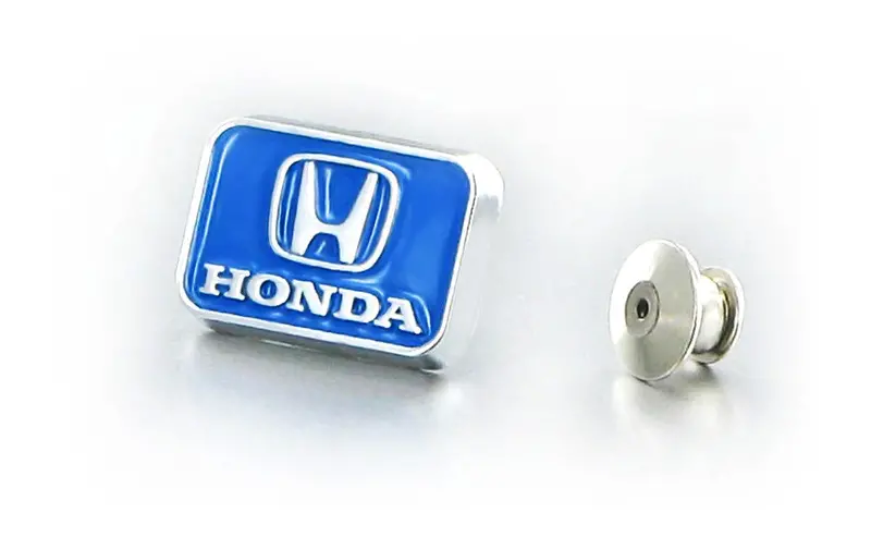 Honda Logo Lapel Pin (Blue On Chrome) 1