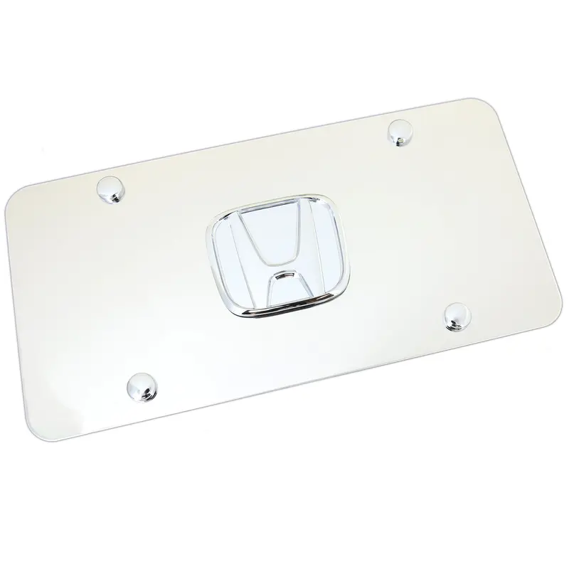 Honda Logo License Plate (Chrome) 1