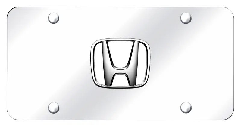 Honda Logo License Plate (Chrome) 1