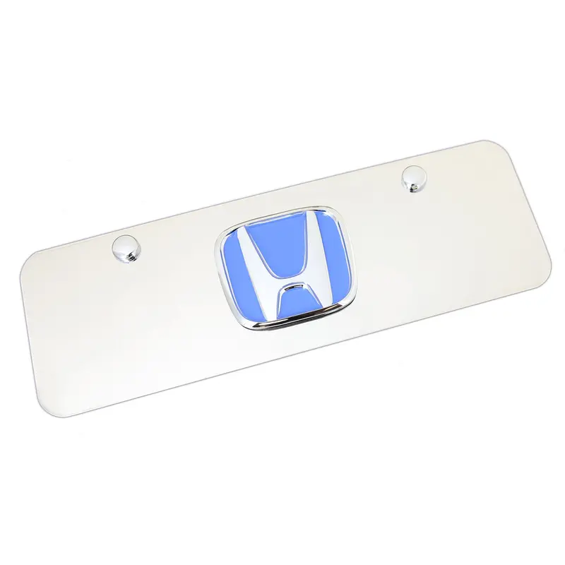 Honda Logo Mini License Plate (Blue) 1