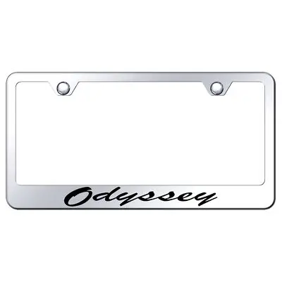 Honda Odyssey Laser Etched Script Stainless Steel License Plate Frame (Chrome) 1