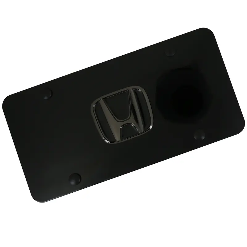 Honda Pearl Logo License Plate (Black) 1