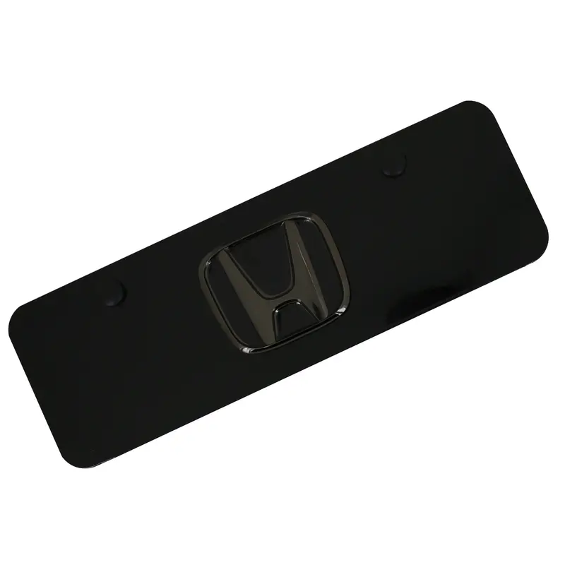 Honda Pearl Logo Mini License Plate (Black) 1