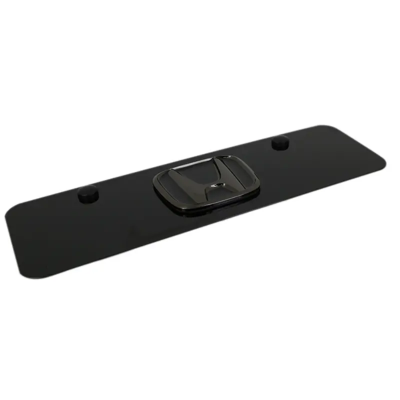 Honda Pearl Logo Mini License Plate (Black) 2