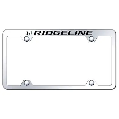 Honda Ridgeline Stainless Steel Wide Body Truck License Plate Frame (Chrome) 1