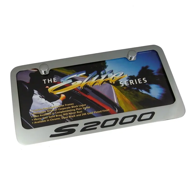 Honda S2000 License Plate Frame (Chrome) 1
