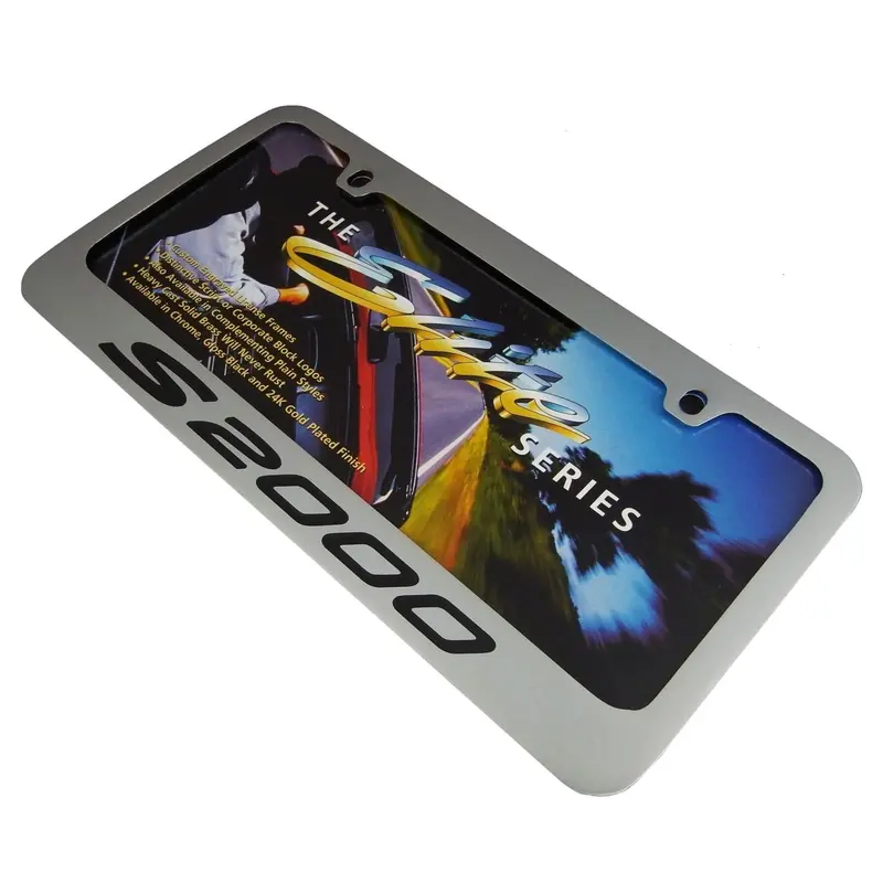 Honda S2000 License Plate Frame (Chrome) 2