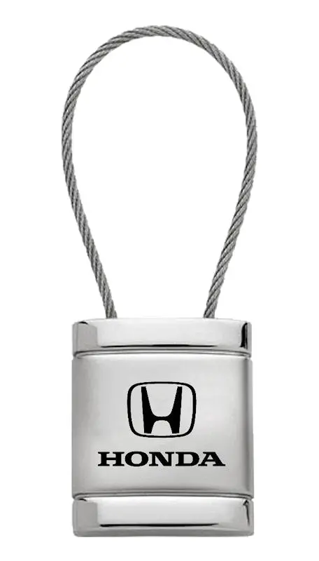 Honda Satin Cable Keychain (Chrome) 1