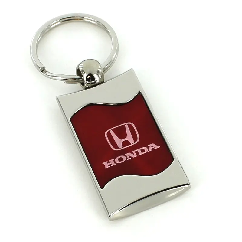 Honda Satin Rectangular Key Ring 4