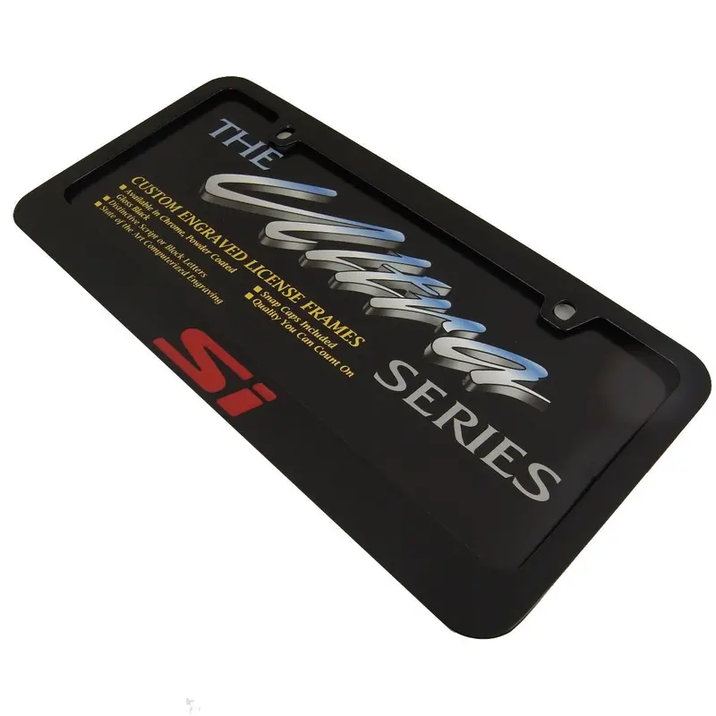 Honda Si (Word Only) License Plate Frame (Black) 2
