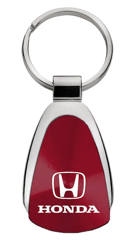 Honda Tear Drop Key Ring (Burgundy) 1