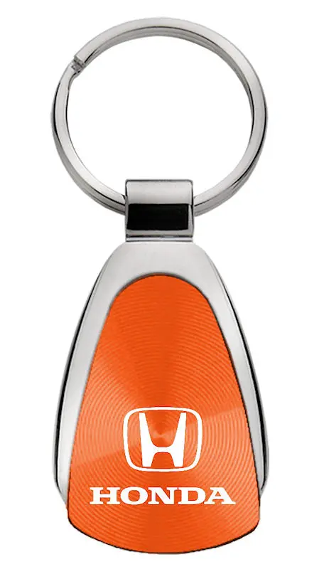 Honda Tear Drop Key Ring (Orange) 1