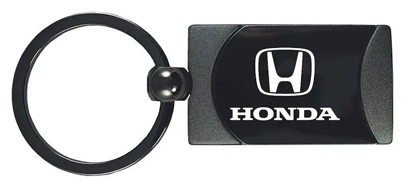 Honda Two-Tone Rectangular Key Fob (Gun Metal) 1