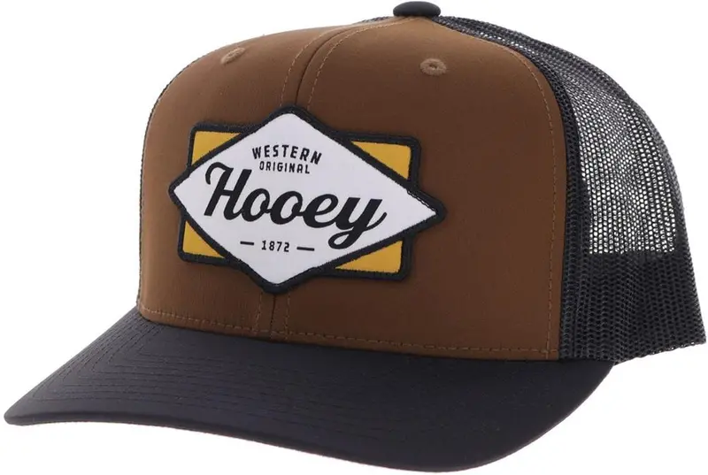 Hooey Brown And Black Diamond Trucker Hat 1