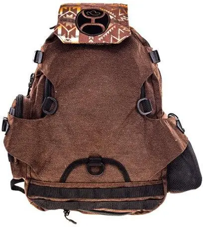 Hooey Brown And Black Mule Backpack 1