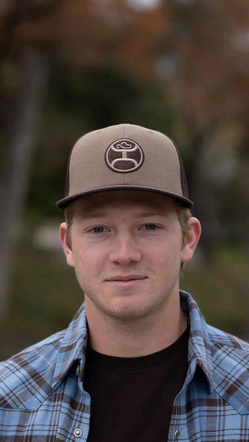 Hooey Brown Primo Ball Cap With Black And Cream Patch 1