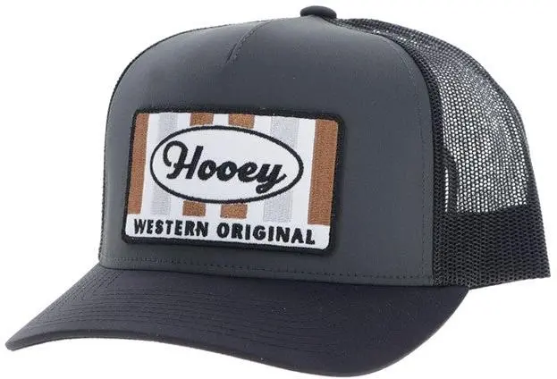 Hooey Charcoal And Black Sudan Hat 1