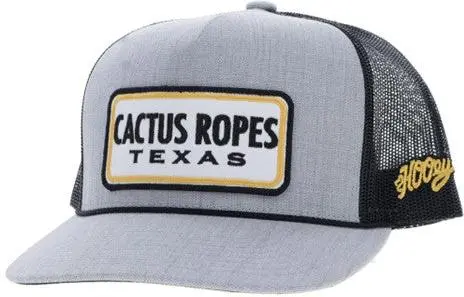 Hooey Grey And Black Cactus Ropes Hat 1