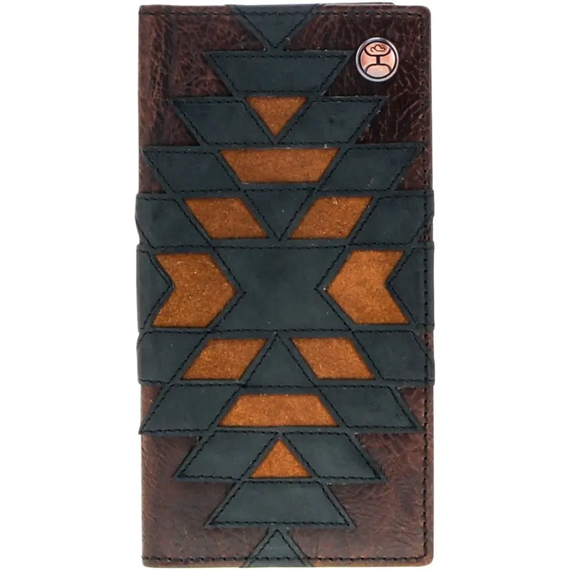 Hooey Kai Brown And Tan Patchwork Rodeo Wallet 1