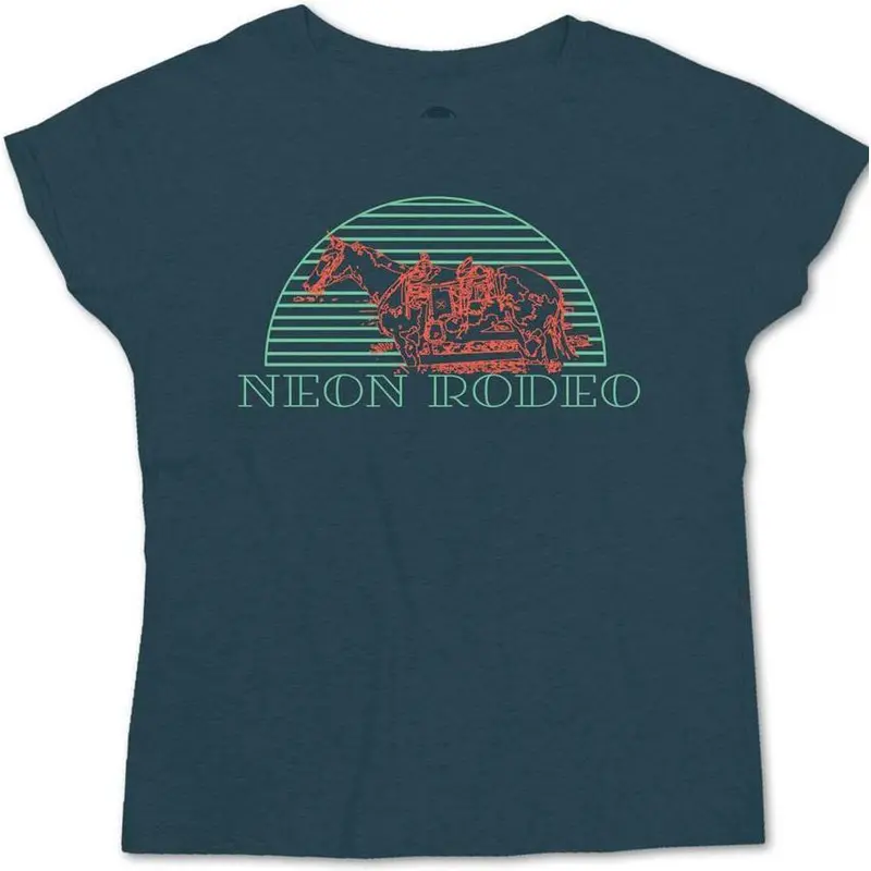 Hooey Ladies Neon Rodeo Tee 1