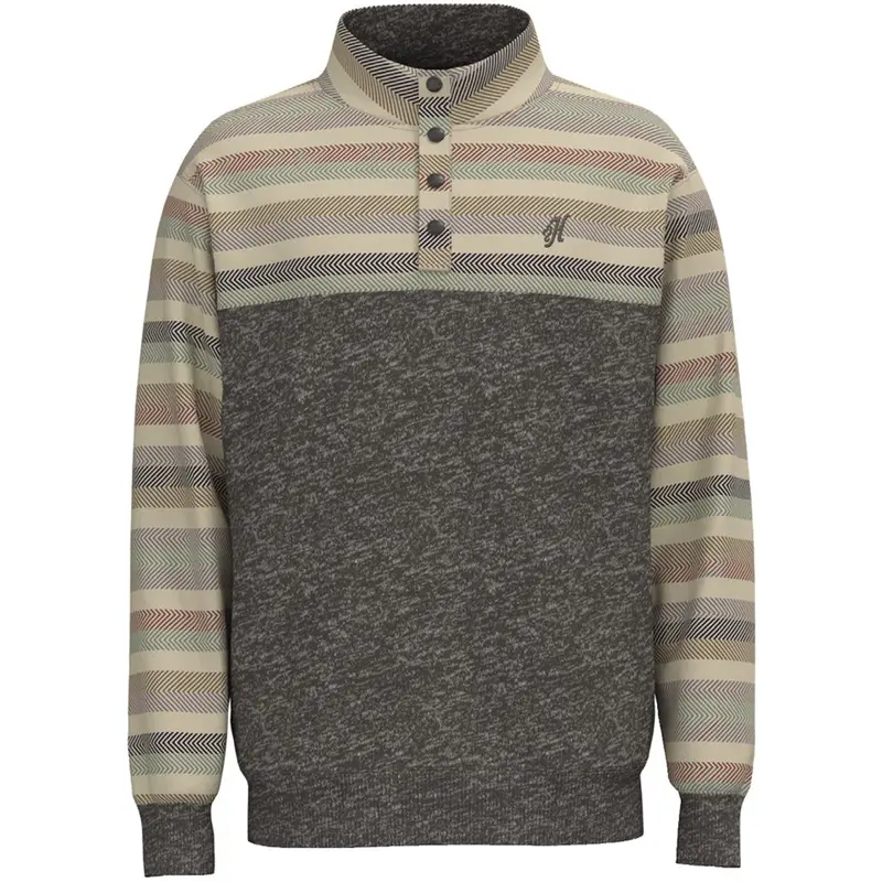 Hooey Men's Charcoal And Serape Stevie Pullover 1