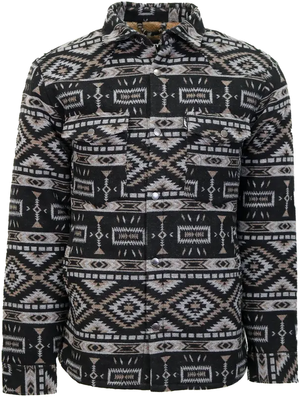 Hooey Men's Grey Aztec Durango Shacket 1