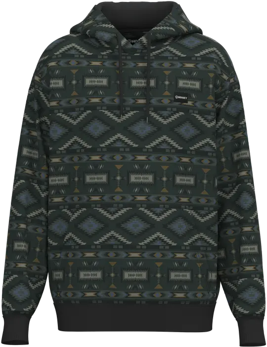 Hooey Men's Phantom Black Aztec Legendary Hoodie 1