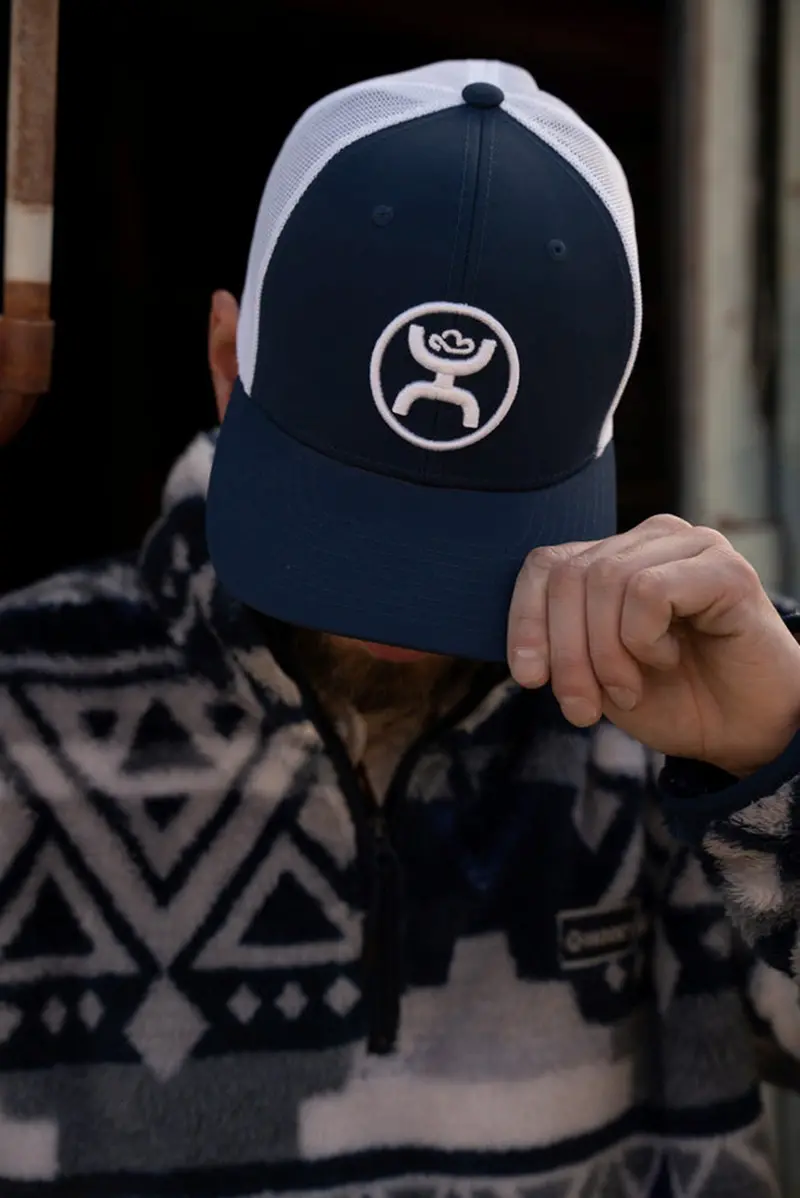 Hooey Navy And White O Classic Ball Cap 1