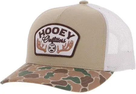 Hooey Tan And White Outfitters Ball Cap 1