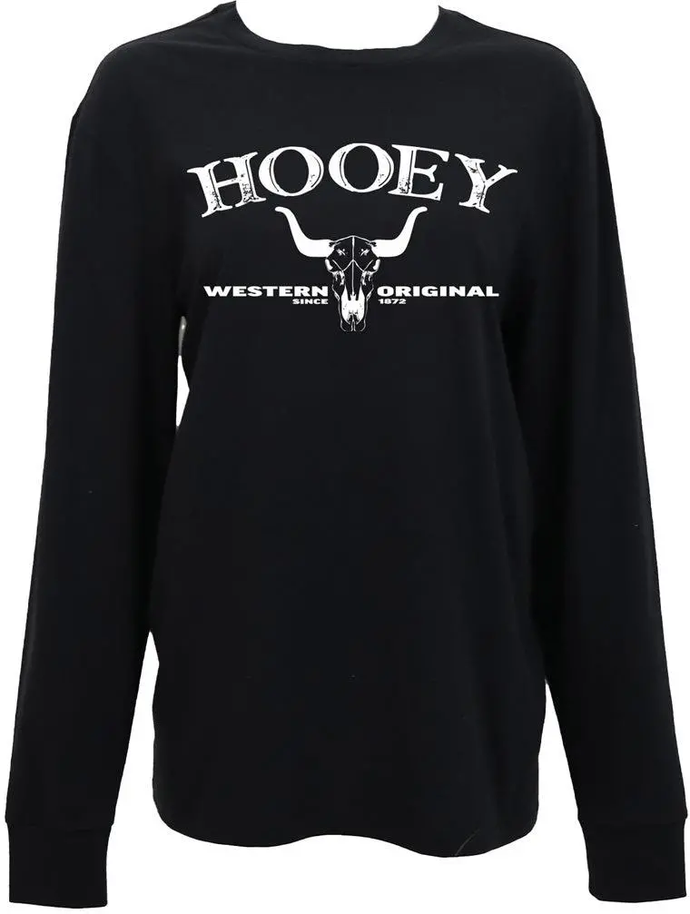 Hooey Women's Black Icon Long Sleeve Tee 1